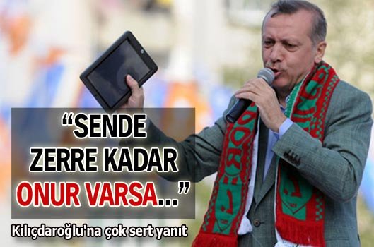 'Sende zerre kadar onur varsa...'