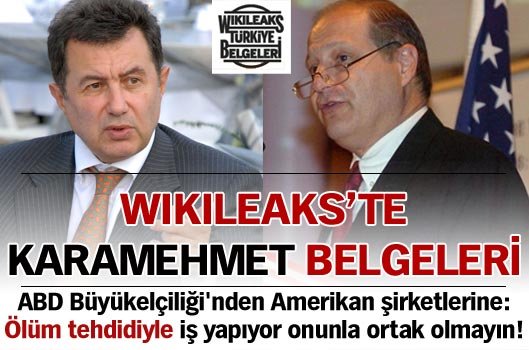 Wikileaks'te Karamehmet belgeleri!