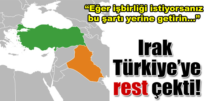 'İşbirliği için bu şartı yerine getirin...'