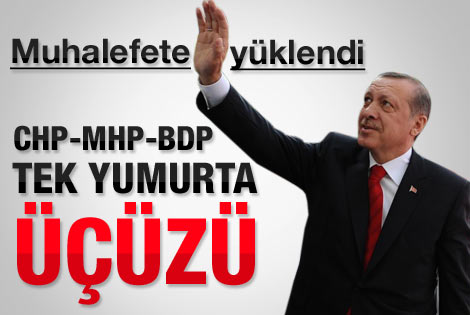 Başbakan Erdoğan muhalfete yüklendi