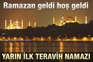 İlk teravih namazı yarın