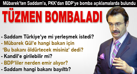 Kürşat Tüzmen'den bomba açıklamalar...