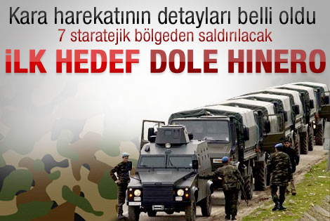 İşte Kara harekatının detayları