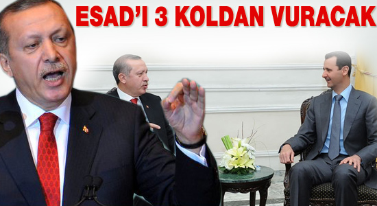 Erdoğan Suriye'yi 3 koldan vuracak