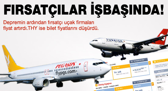 THY fiyat düşürdü, diğerleri artırdı