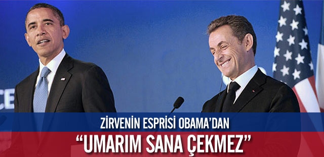 Obama'dan Sarkozy'e bebek esprisi