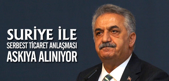 Serbest ticaret anlaşması askıda