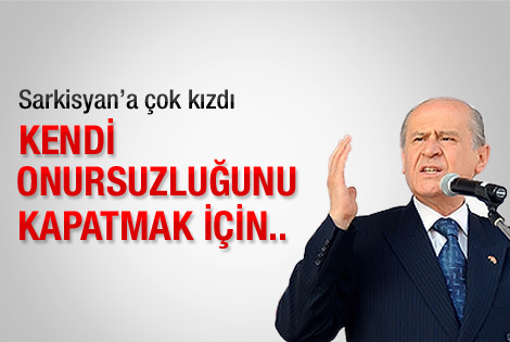 "Kendi onursuzluğunu kapatmak için..."