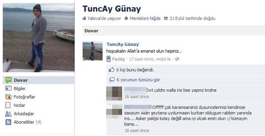 Ölmeden önce facebook'ta helalleşti
