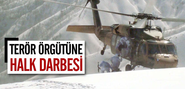 Cudi'de Terör Örgütüne Halk Darbesi