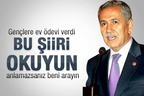 "Bu şiiri okuyun, anlamazsanız arayın"