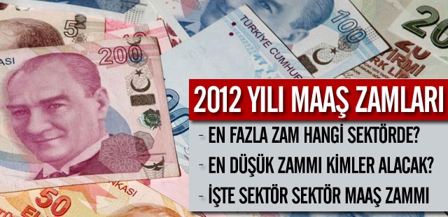 2012'de Hangi Sektör Ne Kadar Zam Yapacak?