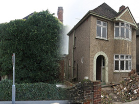 Alıcı bulamadı traşladı evi sattı!