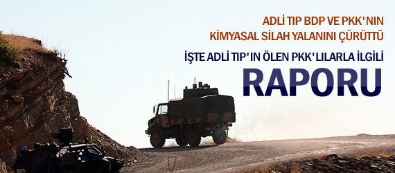 PKK'nın Kimyasal Silah Yalanı Çürütüldü