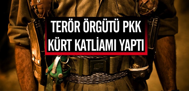 "Terör Örgütü PKK, Kürt Katliamı Yaptı"