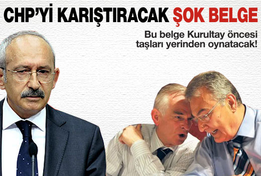 Bu belge CHP'yi karıştıracak
