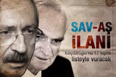 Kılıçdaroğlu'nu 17 kişilik listeyle vuracak
