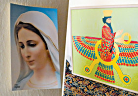 PKK’LILARIN EVİNDE ZERDÜŞTLÜK SİMGELERİ