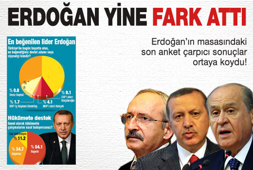 Erdoğan yine fark attı