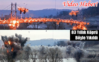 Tarihi Köprü Saniyeler İçinde Yok Oldu