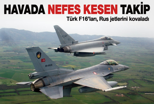 F-16’lar Karadeniz’de Rus jetlerini kovaladı