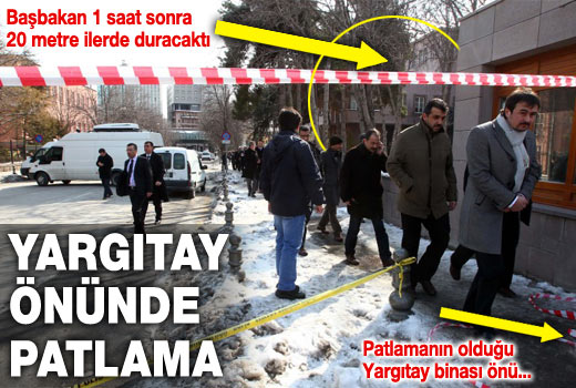 Başbakanlık binası yakınında patlama