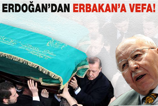 Erdoğan'dan Erbakan'a vefa