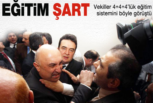 Vekiller kavga etti maddeler komisyondan geçti