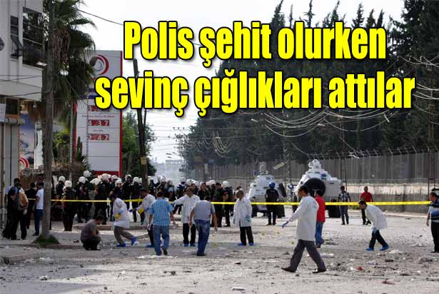 Bomba patlayınca sevinç çığlıkları attılar