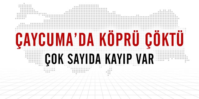 Çaycuma'da Köprü Çöktü