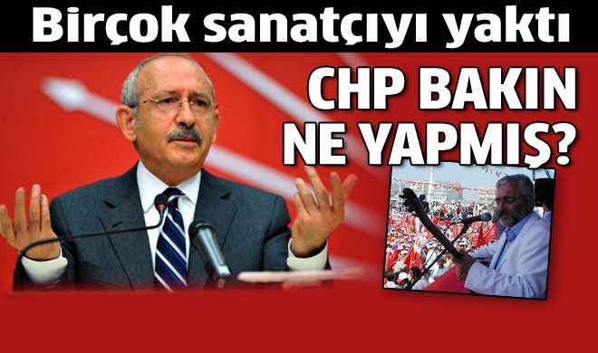 CHP, sanatçılara kayıtdışı ödeme yapmış