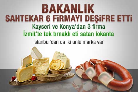 Gıdada hile yapan 6 firma
