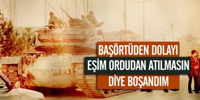 Başörtülü diye eşinden boşandı