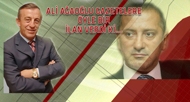Ali Ağaoğlu'ndan Fatih Altaylı'ya ilanlı cevap