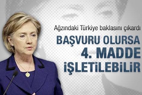 Clinton baklayı ağzından çıkardı