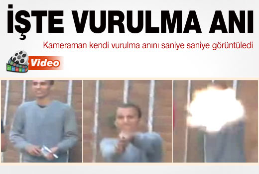 Kameraman kendi vurulduğu anı görüntüledi