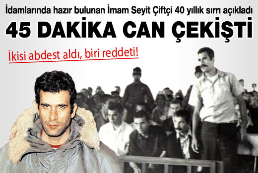 Hüseyin İnan ve Yusuf Aslan abdest aldı