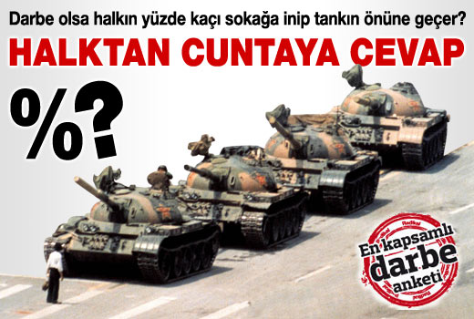 Darbe olursa sokağa dökülürüz