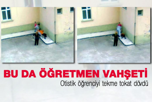 Okul bançesinde şok görüntü