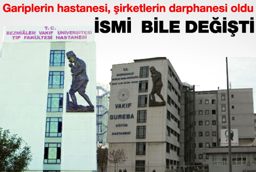 Vakıf Gureba'nın ismi bile değişti