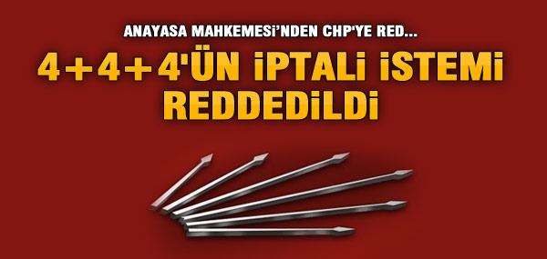 Anayasa Mahkemesi red etti