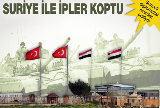 Türkiye Suriyeli diplomatları sınır dışı etti