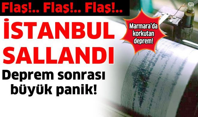 Marmara'da korkutan deprem