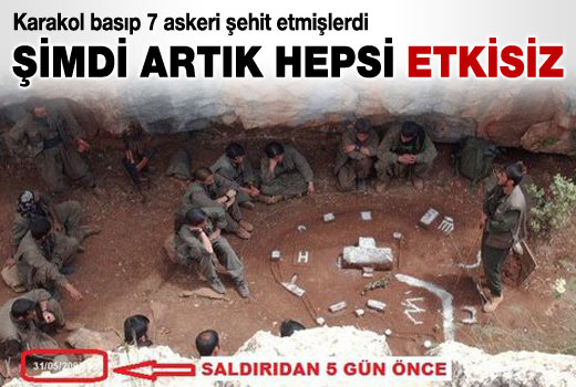 Karakol basan gruptaki 20 terörist öldürüldü