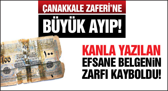 Tarihi belge kayboldu!