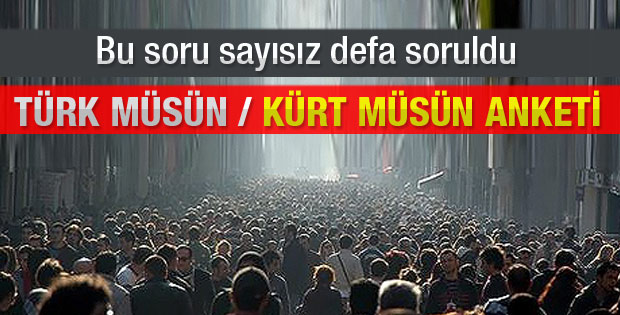 Türk müsün Kürt müsün anketi