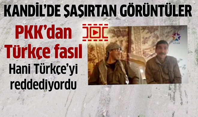 PKK'lılar Türkçe türkülerle Kandil'i inletti