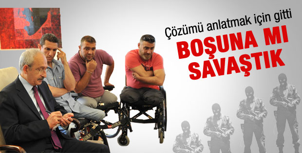 Kılıçdaroğlu gazilerile görüştü