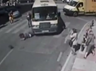 Korkunç kaza böyle görüntülendi