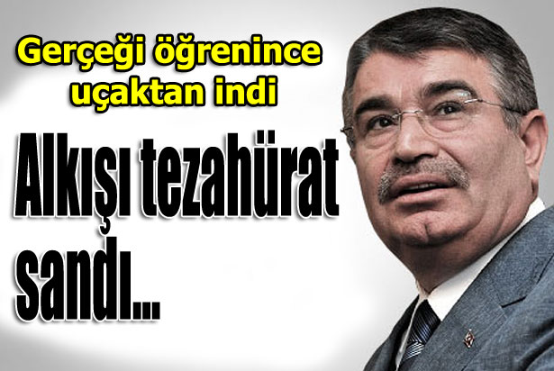 Gerçeği uçaktan indiğinde öğrendi